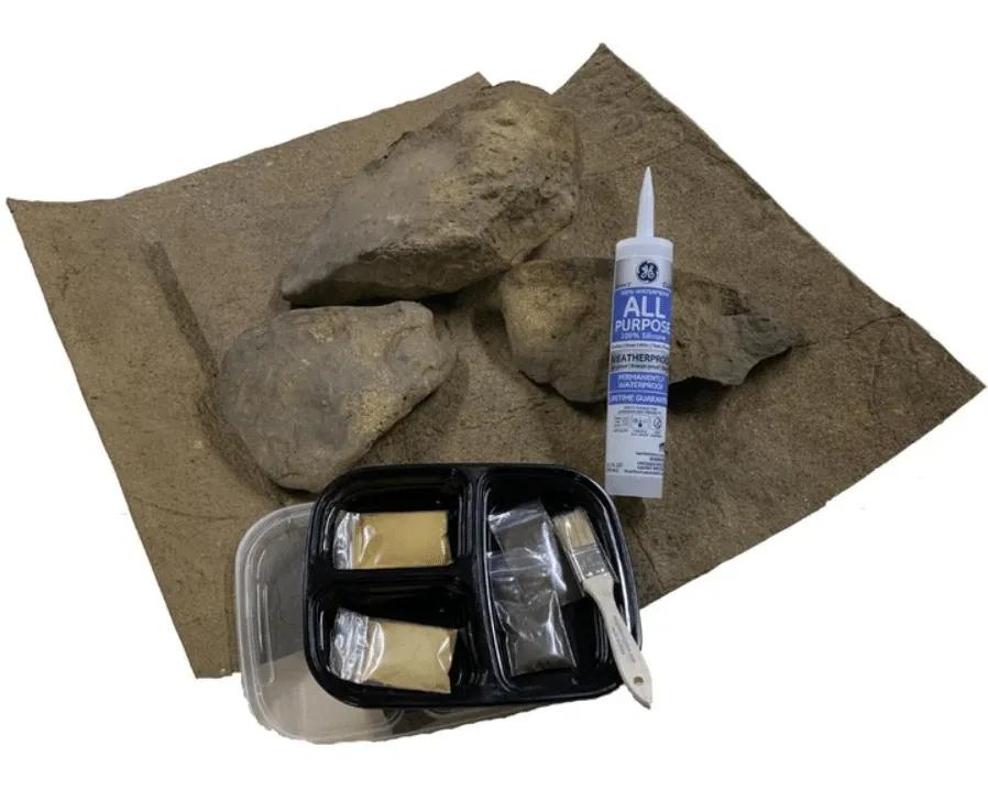 Custom Reptile Habitats 3 Sided Reptile Background Kit