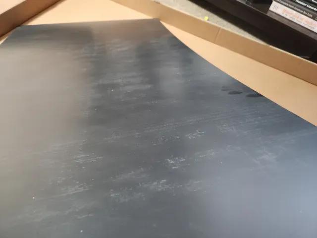 manufacturing dust on the panels